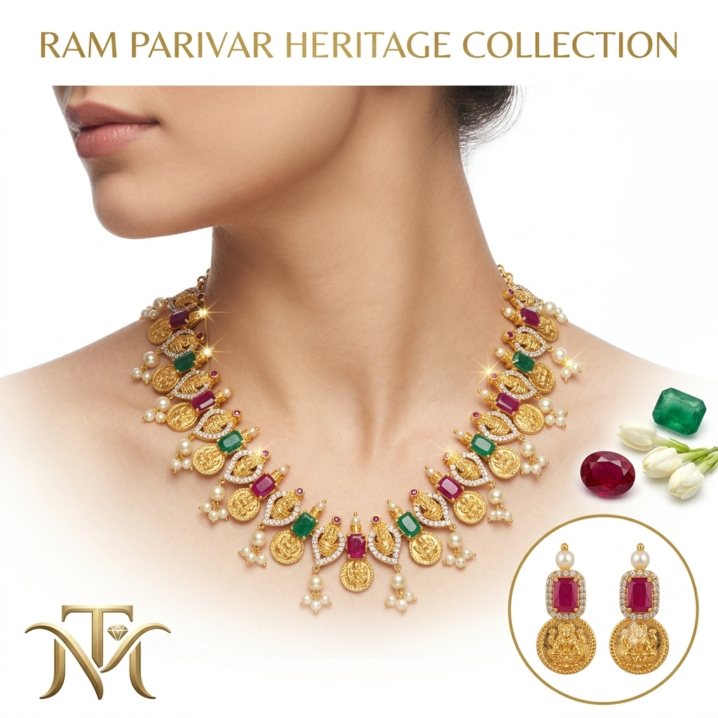 Ram Parivar Heritage Collection Necklace and Earring Set