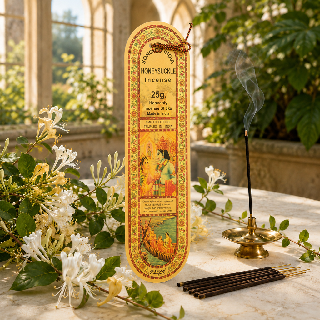 Honeysuckle Incense Sticks 25g, 25 Sticks – Sweet Floral Fragrance