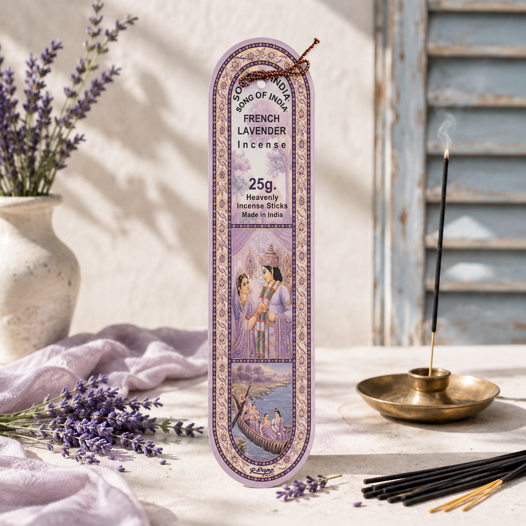 French Lavender Incense Sticks 25g, 25 Sticks – Classic Floral Scent