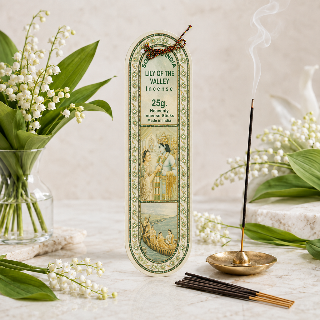 Lily of the Valley Incense Sticks 25g, 25 Sticks – Fresh Floral Fragrance