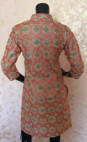 Kurtis "Cotton Printed with leather Patch"