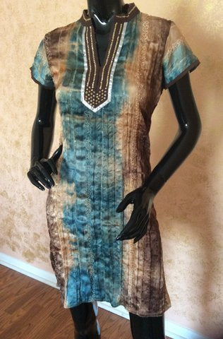 Satin Kurtis -'Tie N Dye'