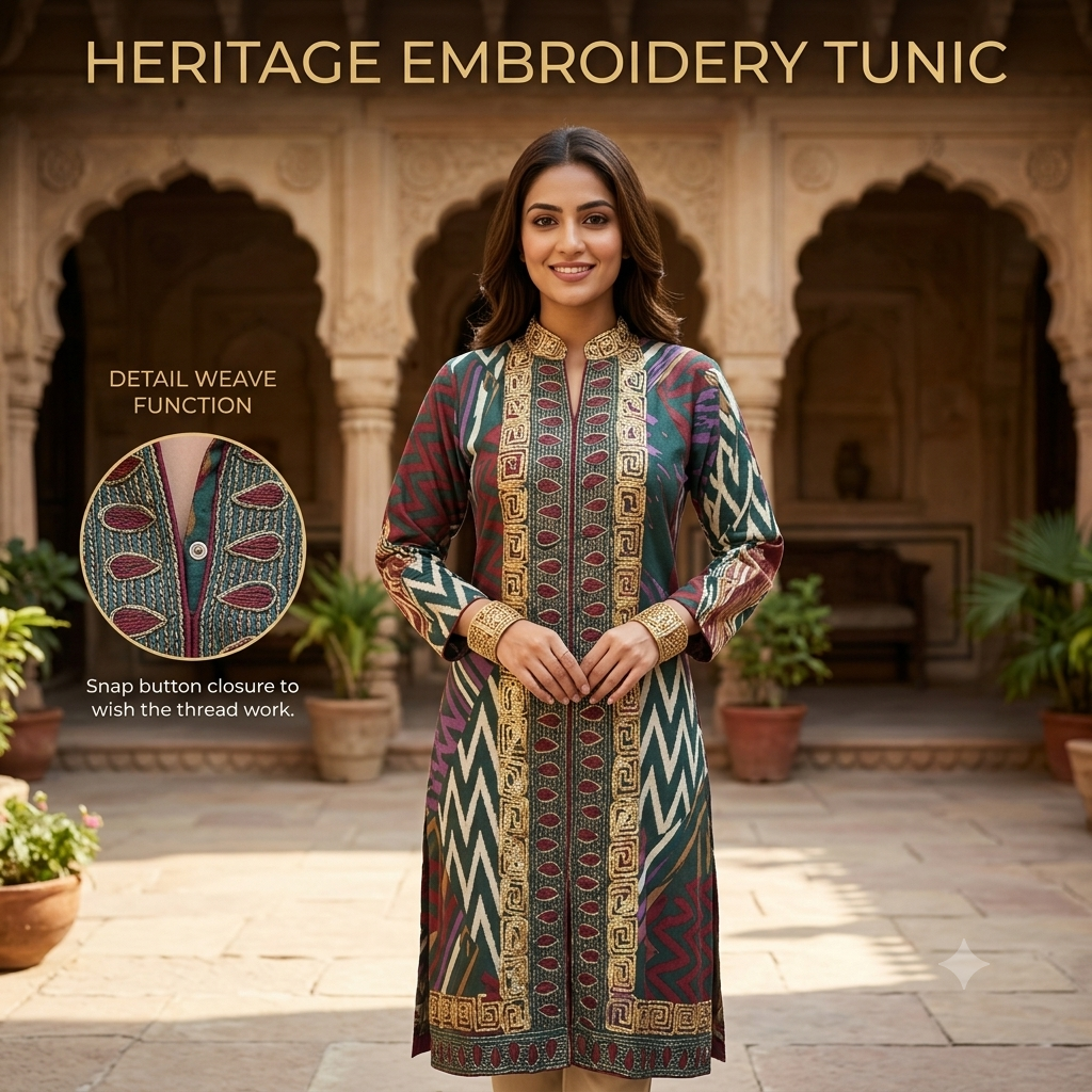Designer Cotton Printed Kurti !!