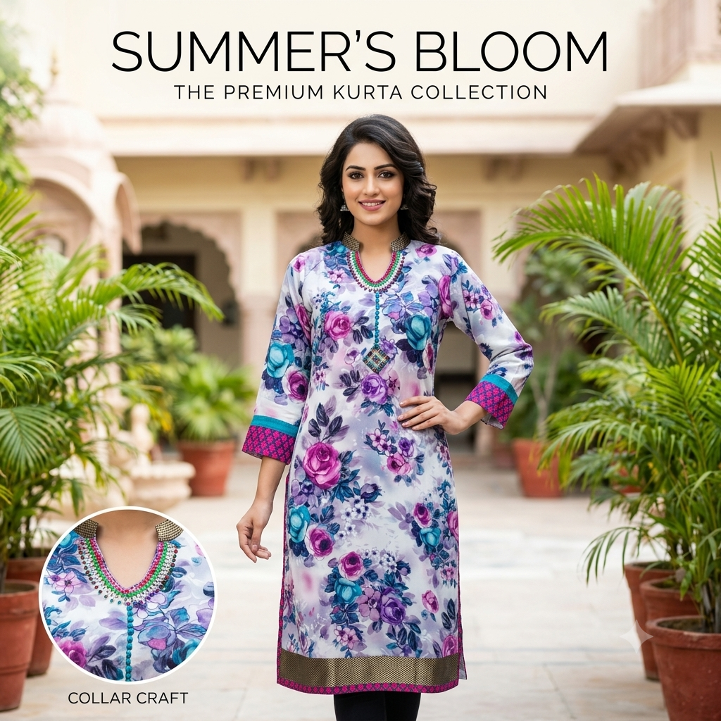 Floral Print Kurtis "look stylish in seasons"