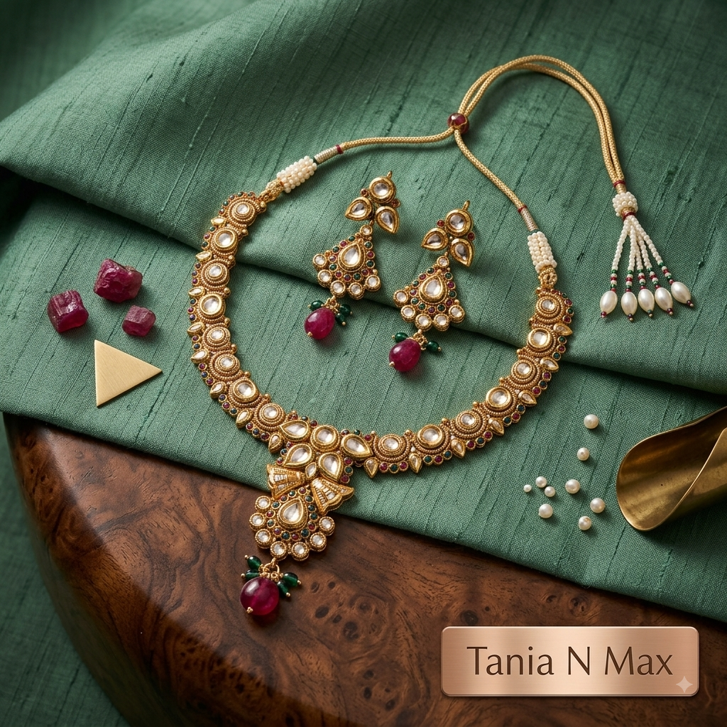 Kundan Flora Collection Choker & Earring Set