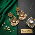 Kundan & Ruby Heritage Drop Earrings