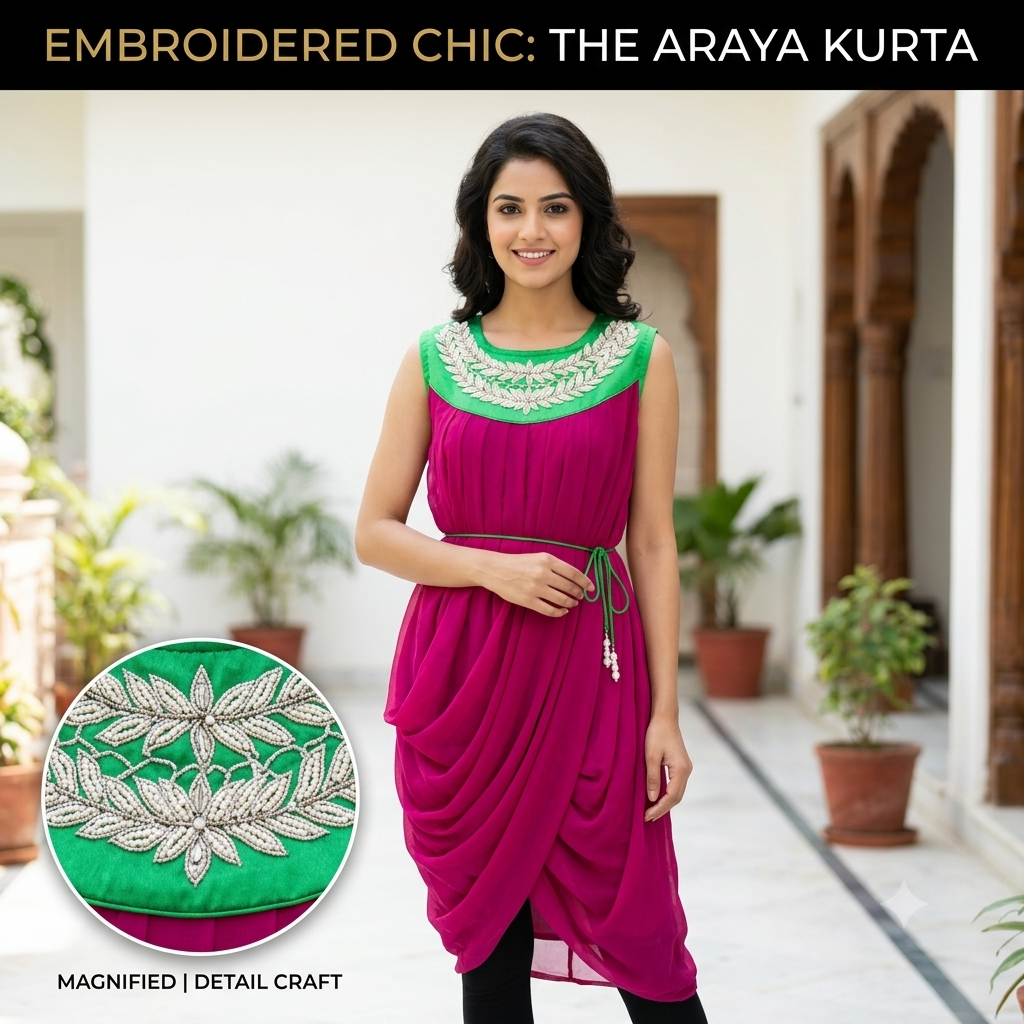 Fusion Wear "Dhoti Style Kurti"