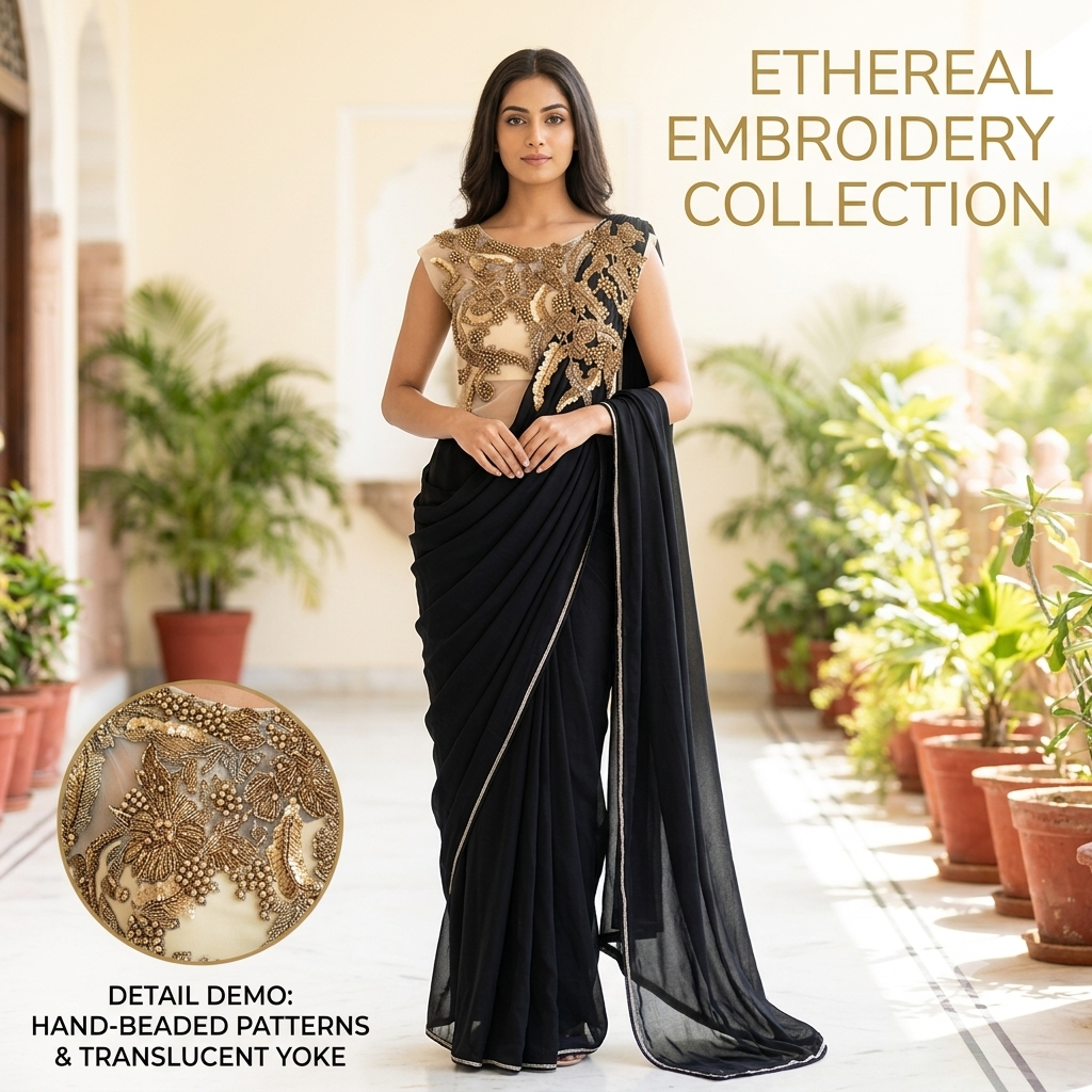 Saree Gowns : Fusion of Indian and Western Wear